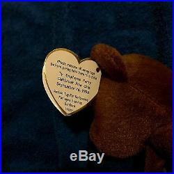 Ty Beanie Babies Billionaire Bear #1 Rare Mint Condition In Case