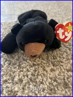 Ty Beanie Babies Blackie Bear 1993 1994 RARE, ERRORS (Retired, Baby) Ty Beanie Babies Blackie Bear 1993 1994 RARE, ERRORS (Retired, Baby)