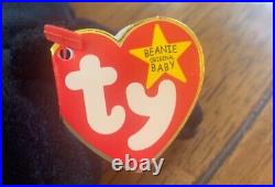 Ty Beanie Babies Blackie Bear 1993 1994 RARE, ERRORS (Retired, Baby)