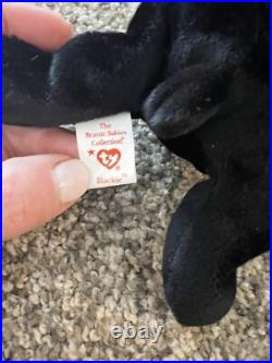 Ty Beanie Babies Blackie Bear 1993 1994 RARE, ERRORS (Retired, Baby) Ty Beanie Babies Blackie Bear 1993 1994 RARE, ERRORS (Retired, Baby)