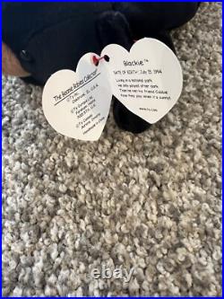 Ty Beanie Babies Blackie Bear 1993 1994 RARE, ERRORS (Retired, Baby) Ty Beanie Babies Blackie Bear 1993 1994 RARE, ERRORS (Retired, Baby)