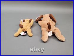 Ty Beanie Babies Bones The Dog with Teenie Baby Rare Retired