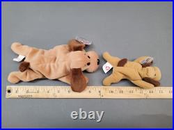 Ty Beanie Babies Bones The Dog with Teenie Baby Rare Retired