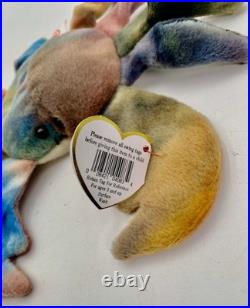 Ty Beanie Babies CLAUDE the Crab RARE Retired VERY COLORFUL KR, 9 ERRORS, PVC Ty Beanie Babies CLAUDE the Crab RARE Retired VERY COLORFUL KR, 9 ERRORS, PVC