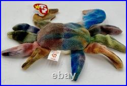 Ty Beanie Babies CLAUDE the Crab RARE Retired VERY COLORFUL KR, 9 ERRORS, PVC Ty Beanie Babies CLAUDE the Crab RARE Retired VERY COLORFUL KR, 9 ERRORS, PVC