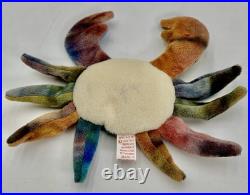 Ty Beanie Babies CLAUDE the Crab RARE Retired VERY COLORFUL KR, 9 ERRORS, PVC Ty Beanie Babies CLAUDE the Crab RARE Retired VERY COLORFUL KR, 9 ERRORS, PVC