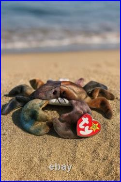 Ty Beanie Babies Claude The Crab 1996 Vintage Excellent Condition Rare Errors