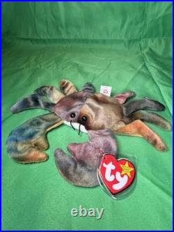 Ty Beanie Babies Claude The Crab 1996 Vintage Excellent Condition Rare Errors