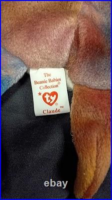 Ty Beanie Babies Claude The Crab 1996 Vintage Excellent Condition Rare Errors