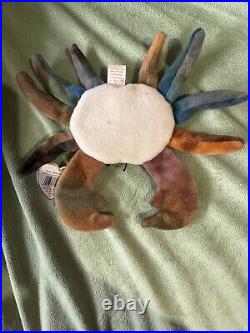 Ty Beanie Babies Claude the Crab 96 2 Errors I Am Aware Of RARE