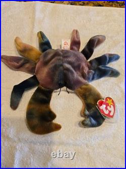 Ty Beanie Babies Claude the Crab RARE ERRORS