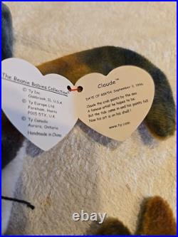 Ty Beanie Babies Claude the Crab RARE ERRORS
