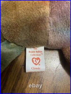 Ty Beanie Babies Claude the Crab (rare. With Numerous Tag Errors)