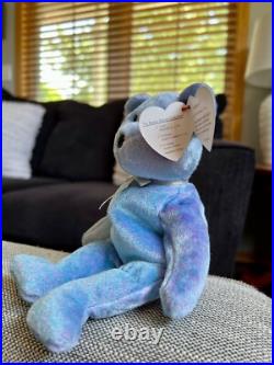Ty Beanie Babies Clubby II RARE MINT CONDITION with Holographic Tag & Tag Errors