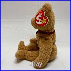 Ty Beanie Babies Curly Bear DOB April 1996 Hang/93 Tush Tag Errors Rare HTF 4052