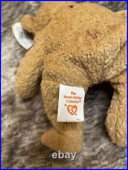 Ty Beanie Babies Curly The Bear 1993 TAG ERRORS- Rare find