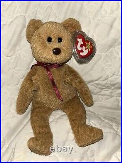 Ty Beanie Babies Curly The Bear Plush Toy 4052 Rare Defects