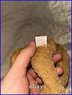 Ty Beanie Babies Curly The Bear Plush Toy 4052 Rare Defects