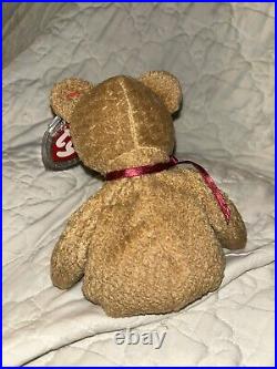 Ty Beanie Babies Curly The Bear Plush Toy 4052 Rare Defects