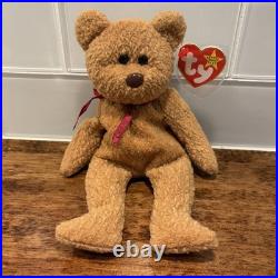 Ty Beanie Babies Curly The Bear Plush Toy Rare With Errors