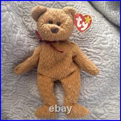 Ty Beanie Babies Curly the Bear Plush Toy Vintage 4052 Rare With Errors