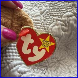 Ty Beanie Babies Curly the Bear Plush Toy Vintage 4052 Rare With Errors