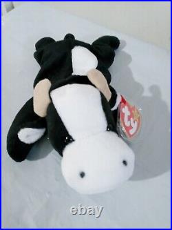 Ty Beanie Babies Daisy The Cow Rare Retired With Tag Errors 1993 Excellent