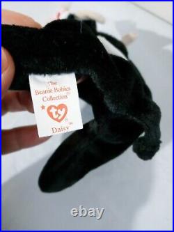 Ty Beanie Babies Daisy The Cow Rare Retired With Tag Errors 1993 Excellent