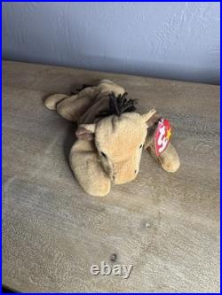 Ty Beanie Babies Derby The Horse 1995 Yarn Mane RARE 11 ERRORS PVC Pellets