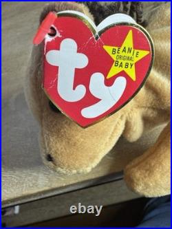 Ty Beanie Babies Derby The Horse 1995 Yarn Mane RARE 11 ERRORS PVC Pellets
