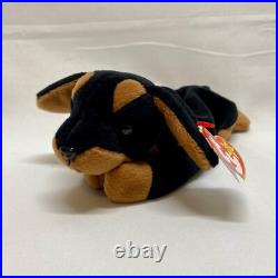 Ty Beanie Babies Doby 4110 Doberman Dog 1996 Retired PVC Pellets Rare Vtg Plush