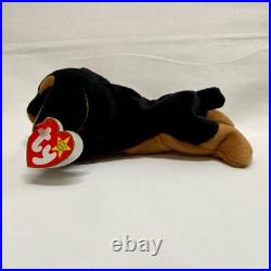 Ty Beanie Babies Doby 4110 Doberman Dog 1996 Retired PVC Pellets Rare Vtg Plush