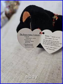 Ty Beanie Babies Doby the Doberman RARE tag errors Ty Beanie Babies Doby the Doberman RARE tag errors