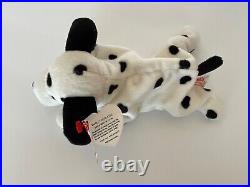 Ty Beanie Babies Dotty the Dalmatian Rare, Retired with PVC Pellets