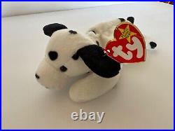 Ty Beanie Babies Dotty the Dalmatian Rare, Retired with PVC Pellets