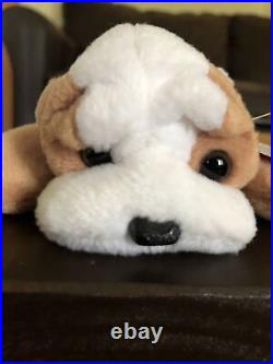 Ty Beanie Babies EXTREMELY RARE Wrinkles the Bulldog with Tag ERRORS