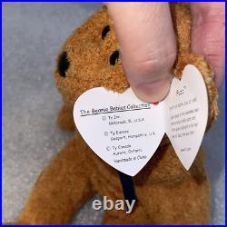 Ty Beanie Babies Fuzz Bear 1998 Retired Rare With Errors