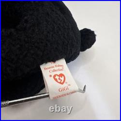 Ty Beanie Babies Gigi Black Poodle Dog 1997 1998 RARE, ERRORS Retired, Baby 6