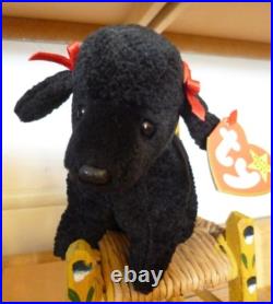 Ty Beanie Babies Gigi black poodle dog retired rare mint tag errors 1998 Ty Beanie Babies Gigi black poodle dog retired rare mint tag errors 1998