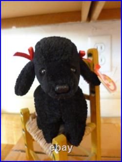 Ty Beanie Babies Gigi black poodle dog retired rare mint tag errors 1998 Ty Beanie Babies Gigi black poodle dog retired rare mint tag errors 1998