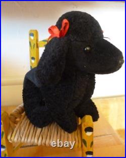 Ty Beanie Babies Gigi black poodle dog retired rare mint tag errors 1998 Ty Beanie Babies Gigi black poodle dog retired rare mint tag errors 1998