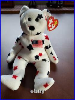 Ty Beanie Babies Glory the Bear. RARE, ERRORS, MINT! BEAUTIFUL BEAR, CLEAN, WOW