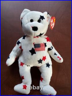 Ty Beanie Babies Glory the Bear. RARE, ERRORS, MINT! BEAUTIFUL BEAR, CLEAN, WOW