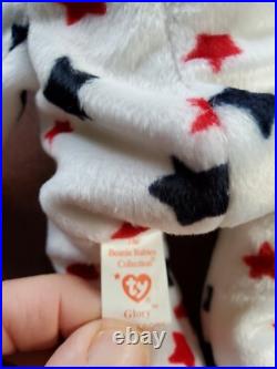 Ty Beanie Babies Glory the Bear. RARE, ERRORS, MINT! BEAUTIFUL BEAR, CLEAN, WOW