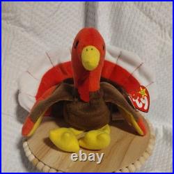 Ty Beanie Babies Gobbles the Turkey, Rare with Tag Errors and PVC Pellets Ty Beanie Babies Gobbles the Turkey, Rare with Tag Errors and PVC Pellets