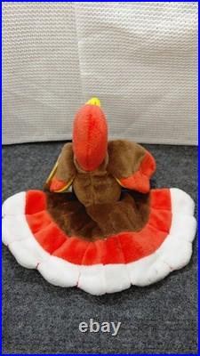 Ty Beanie Babies Gobbles the Turkey, Rare with Tag Errors and PVC Pellets