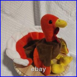 Ty Beanie Babies Gobbles the Turkey, Rare with Tag Errors and PVC Pellets Ty Beanie Babies Gobbles the Turkey, Rare with Tag Errors and PVC Pellets