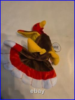 Ty Beanie Babies Gobbles the Turkey, Rare with Tag Errors and PVC Pellets Ty Beanie Babies Gobbles the Turkey, Rare with Tag Errors and PVC Pellets