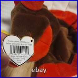 Ty Beanie Babies Gobbles the Turkey, Rare with Tag Errors and PVC Pellets Ty Beanie Babies Gobbles the Turkey, Rare with Tag Errors and PVC Pellets