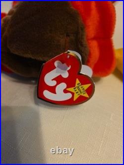Ty Beanie Babies Gobbles the Turkey, Rare with Tag Errors and PVC Pellets Ty Beanie Babies Gobbles the Turkey, Rare with Tag Errors and PVC Pellets